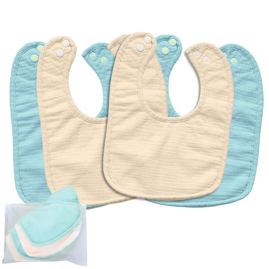 Pack 4 Baberos Bebé – Aventura Clásica