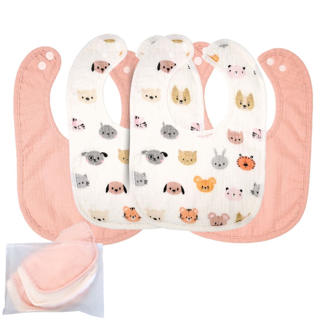 Pack 4 Baberos Bebé – Dulce Sonrisa