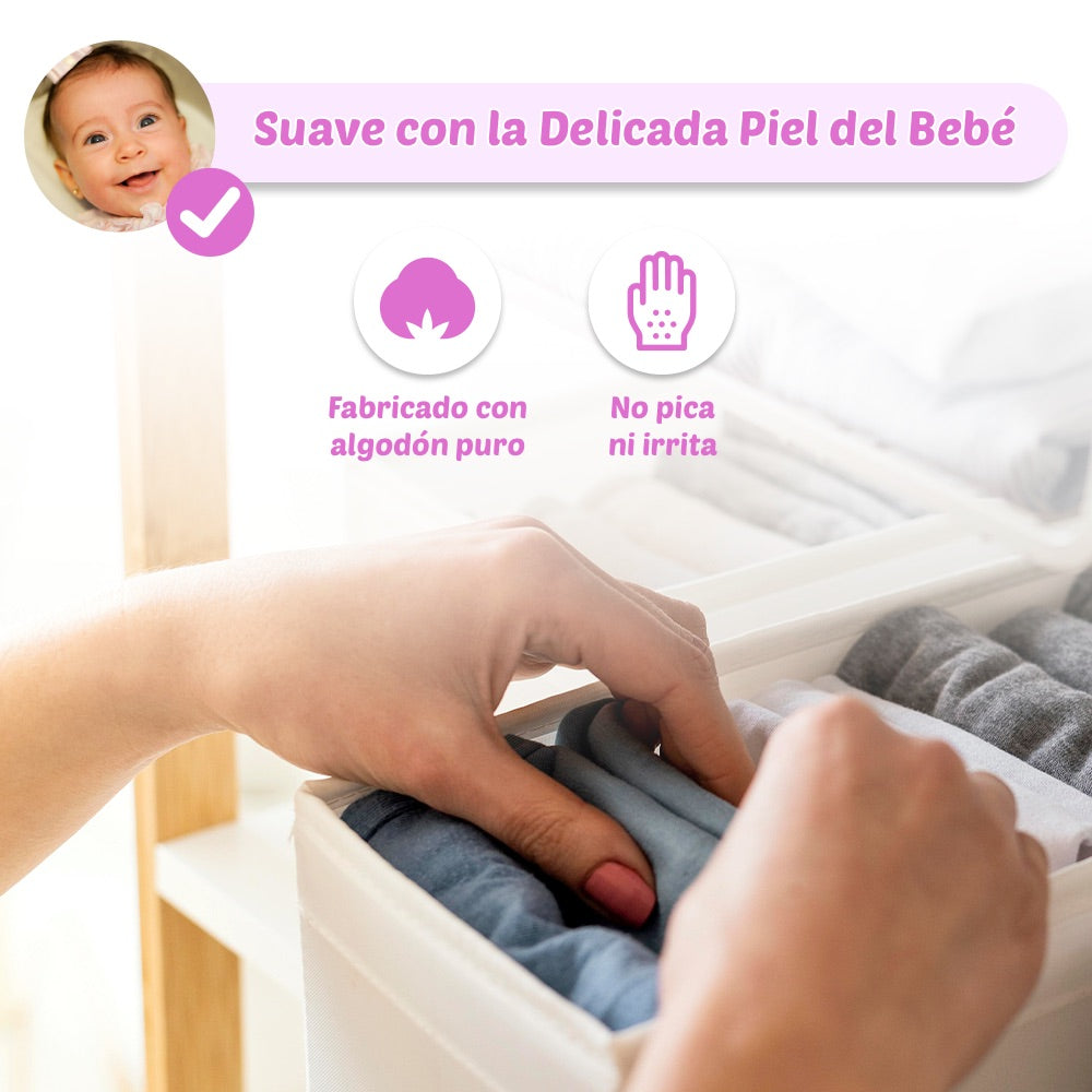 Pack 4 Baberos Bebé – Ternura Clásica